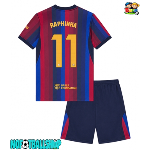 Barcelona Raphinha Belloli #11 Hjemmedraktsett Barn 2026-27 Kortermet (+ Korte bukser) Barcelona Raphinha Belloli #11 Hjemmedraktsett Barn 2026-27 Kortermet (+ Korte bukser)