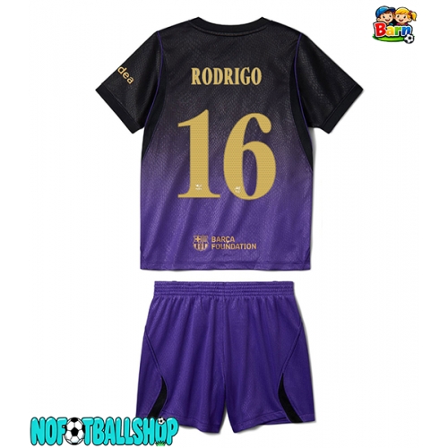 Barcelona Rodri Hernandez #16 Bortedraktsett Barn 2026-27 Kortermet (+ Korte bukser) Barcelona Rodri Hernandez #16 Bortedraktsett Barn 2026-27 Kortermet (+ Korte bukser)