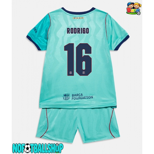 Barcelona Rodri Hernandez #16 Tredjedraktsett Barn 2026-27 Kortermet (+ Korte bukser) Barcelona Rodri Hernandez #16 Tredjedraktsett Barn 2026-27 Kortermet (+ Korte bukser)