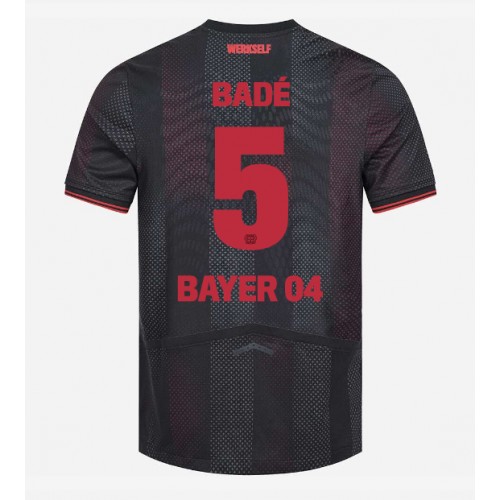 Bayer Leverkusen Loic Bade #5 Hjemmedrakt 2025-26 Kortermet Bayer Leverkusen Loic Bade #5 Hjemmedrakt 2025-26 Kortermet