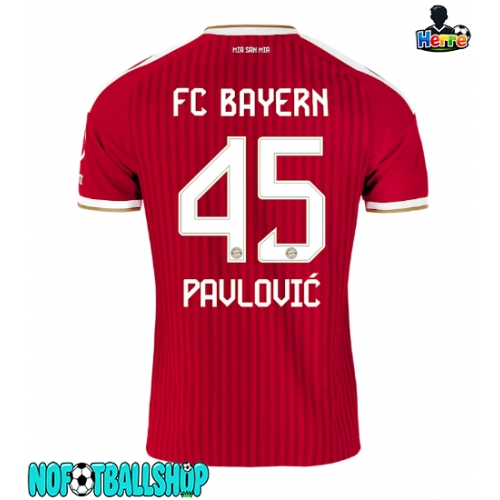 Bayern Munich Aleksandar Pavlovic #45 Hjemmedrakt 2026-27 Kortermet Bayern Munich Aleksandar Pavlovic #45 Hjemmedrakt 2026-27 Kortermet