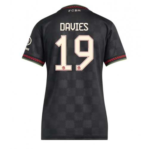 Bayern Munich Alphonso Davies #19 Tredjedrakt Dame 2025-26 Kortermet Bayern Munich Alphonso Davies #19 Tredjedrakt Dame 2025-26 Kortermet