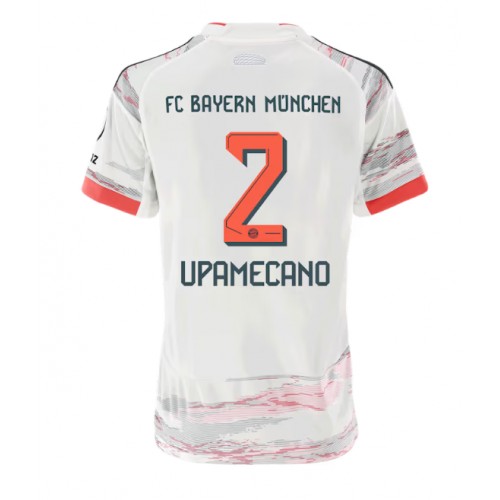 Bayern Munich Dayot Upamecano #2 Borte Drakt Dame 2025-26 Kortermet Bayern Munich Dayot Upamecano #2 Borte Drakt Dame 2025-26 Kortermet