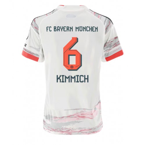 Bayern Munich Joshua Kimmich #6 Borte Drakt Dame 2025-26 Kortermet Bayern Munich Joshua Kimmich #6 Borte Drakt Dame 2025-26 Kortermet