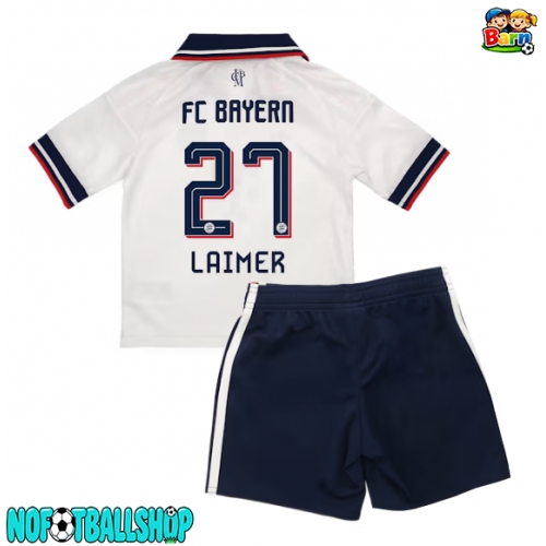 Bayern Munich Konrad Laimer #27 Bortedraktsett Barn 2026-27 Kortermet (+ Korte bukser) Bayern Munich Konrad Laimer #27 Bortedraktsett Barn 2026-27 Kortermet (+ Korte bukser)