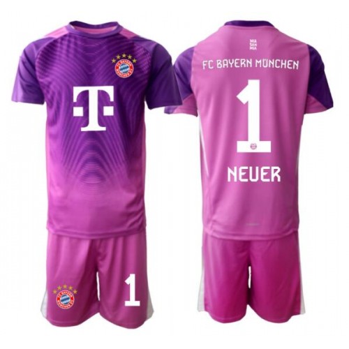 Bayern Munich Manuel Neuer #1 Keeper Tredjedraktsett Barn 2025-26 Kortermet (+ Korte bukser) Bayern Munich Manuel Neuer #1 Keeper Tredjedraktsett Barn 2025-26 Kortermet (+ Korte bukser)