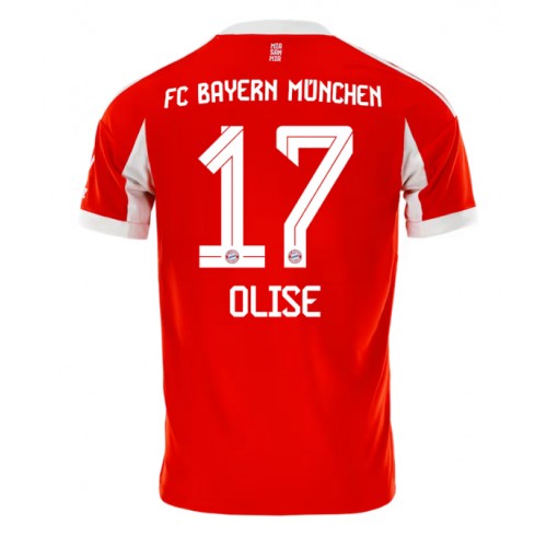 Bayern Munich Michael Olise #17 Hjemmedrakt 2025-26 Kortermet Bayern Munich Michael Olise #17 Hjemmedrakt 2025-26 Kortermet