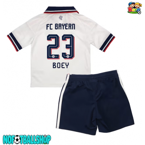 Bayern Munich Sacha Boey #23 Bortedraktsett Barn 2026-27 Kortermet (+ Korte bukser) Bayern Munich Sacha Boey #23 Bortedraktsett Barn 2026-27 Kortermet (+ Korte bukser)