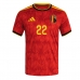 Belgia Alexis Saelemaekers #22 Hjemmedrakt VM 2026 Kortermet