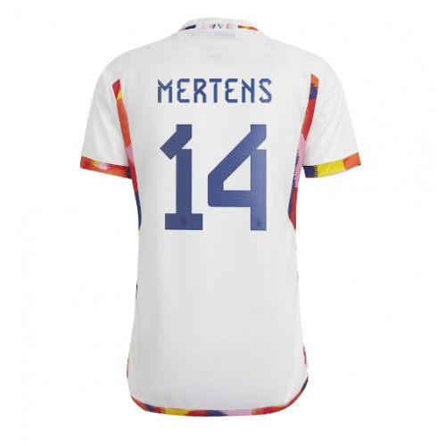 Belgia Dries Mertens #14 Borte Drakt VM 2022 Kortermet