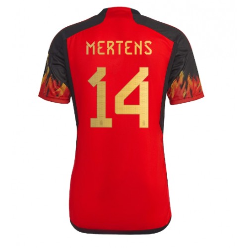 Belgia Dries Mertens #14 Hjemmedrakt VM 2022 Kortermet