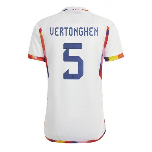 Belgia Jan Vertonghen #5 Borte Drakt VM 2022 Kortermet