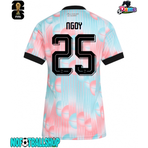 Belgia Nathan Ngoy #25 Borte Drakt Dame VM 2026 Kortermet Belgia Nathan Ngoy #25 Borte Drakt Dame VM 2026 Kortermet