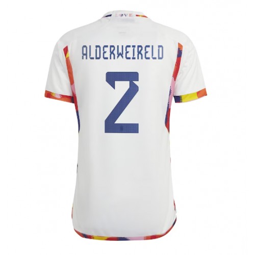 Belgia Toby Alderweireld #2 Borte Drakt VM 2022 Kortermet