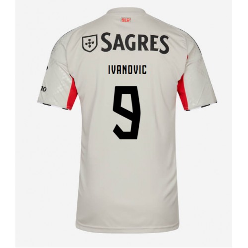 Benfica Franjo Ivanovic #9 Borte Drakt 2025-26 Kortermet Benfica Franjo Ivanovic #9 Borte Drakt 2025-26 Kortermet