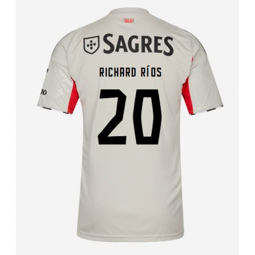 Benfica Richard Rios #20 Borte Drakt 2025-26 Kortermet Benfica Richard Rios #20 Borte Drakt 2025-26 Kortermet