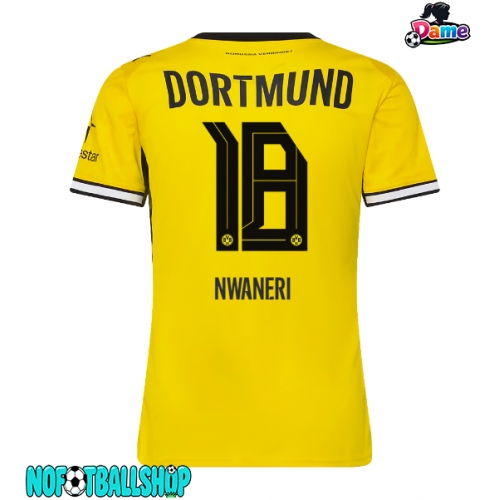 Borussia Dortmund Ethan Nwaneri #18 Hjemmedrakt Dame 2026-27 Kortermet Borussia Dortmund Ethan Nwaneri #18 Hjemmedrakt Dame 2026-27 Kortermet