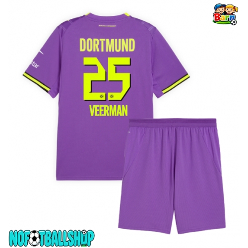 Borussia Dortmund Joey Veerman #25 Tredjedraktsett Barn 2026-27 Kortermet (+ Korte bukser) Borussia Dortmund Joey Veerman #25 Tredjedraktsett Barn 2026-27 Kortermet (+ Korte bukser)