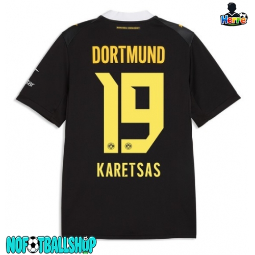 Borussia Dortmund Konstantinos Karetsas #19 Borte Drakt 2026-27 Kortermet Borussia Dortmund Konstantinos Karetsas #19 Borte Drakt 2026-27 Kortermet