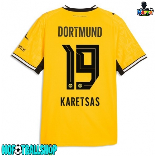 Borussia Dortmund Konstantinos Karetsas #19 Hjemmedrakt 2026-27 Kortermet Borussia Dortmund Konstantinos Karetsas #19 Hjemmedrakt 2026-27 Kortermet