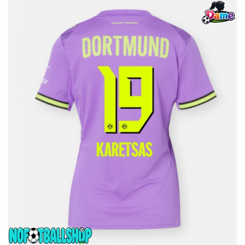 Borussia Dortmund Konstantinos Karetsas #19 Tredjedrakt Dame 2026-27 Kortermet Borussia Dortmund Konstantinos Karetsas #19 Tredjedrakt Dame 2026-27 Kortermet