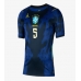 Brasil Casemiro #5 Borte Drakt Dame VM 2026 Kortermet