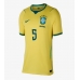 Brasil Casemiro #5 Hjemmedrakt Dame VM 2026 Kortermet Brasil Casemiro #5 Hjemmedrakt Dame VM 2026 Kortermet