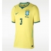 Brasil Gabriel Magalhaes #3 Hjemmedrakt Dame VM 2026 Kortermet Brasil Gabriel Magalhaes #3 Hjemmedrakt Dame VM 2026 Kortermet