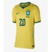 Brasil Lucas Paqueta #20 Hjemmedrakt Dame VM 2026 Kortermet Brasil Lucas Paqueta #20 Hjemmedrakt Dame VM 2026 Kortermet