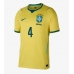 Brasil Marquinhos #4 Hjemmedrakt VM 2026 Kortermet Brasil Marquinhos #4 Hjemmedrakt VM 2026 Kortermet