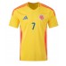 Colombia Luis Diaz #7 Hjemmedrakt Copa America 2024 Kortermet