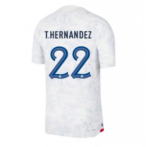 Frankrike Theo Hernandez #22 Borte Drakt VM 2022 Kortermet