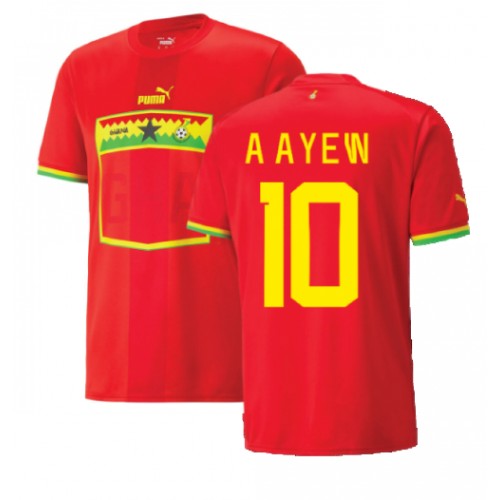 Ghana Andre Ayew #10 Borte Drakt VM 2022 Kortermet