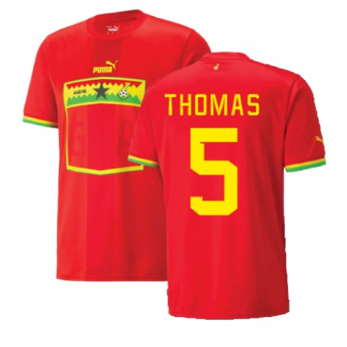Ghana Thomas Partey #5 Borte Drakt VM 2022 Kortermet