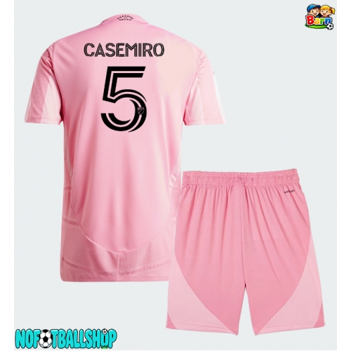 Inter Miami Casemiro #5 Hjemmedraktsett Barn 2026-27 Kortermet (+ Korte bukser) Inter Miami Casemiro #5 Hjemmedraktsett Barn 2026-27 Kortermet (+ Korte bukser)