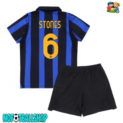 Inter Milan John Stones #6 Hjemmedraktsett Barn 2026-27 Kortermet (+ Korte bukser) Inter Milan John Stones #6 Hjemmedraktsett Barn 2026-27 Kortermet (+ Korte bukser)