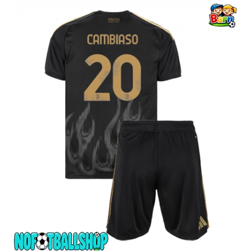 Juventus Andrea Cambiaso #20 Tredjedraktsett Barn 2026-27 Kortermet (+ Korte bukser) Juventus Andrea Cambiaso #20 Tredjedraktsett Barn 2026-27 Kortermet (+ Korte bukser)