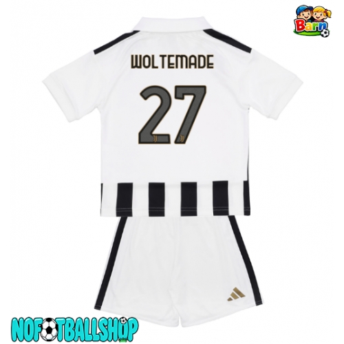 Juventus Nick Woltemade #27 Hjemmedraktsett Barn 2026-27 Kortermet (+ Korte bukser) Juventus Nick Woltemade #27 Hjemmedraktsett Barn 2026-27 Kortermet (+ Korte bukser)