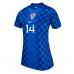 Kroatia Ivan Perisic #14 Borte Drakt Dame VM 2026 Kortermet Kroatia Ivan Perisic #14 Borte Drakt Dame VM 2026 Kortermet