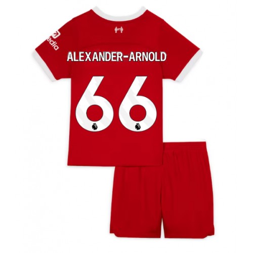 Liverpool Alexander-Arnold #66 Hjemmedraktsett Barn 2023-24 Kortermet (+ Korte bukser)