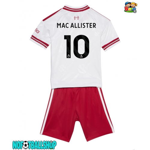 Liverpool Alexis Mac Allister #10 Bortedraktsett Barn 2026-27 Kortermet (+ Korte bukser) Liverpool Alexis Mac Allister #10 Bortedraktsett Barn 2026-27 Kortermet (+ Korte bukser)