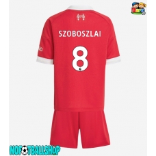 Liverpool Dominik Szoboszlai #8 Hjemmedraktsett Barn 2025-26 Kortermet (+ Korte bukser)