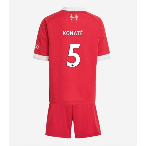 Liverpool Ibrahima Konate #5 Hjemmedraktsett Barn 2025-26 Kortermet (+ Korte bukser) Liverpool Ibrahima Konate #5 Hjemmedraktsett Barn 2025-26 Kortermet (+ Korte bukser)