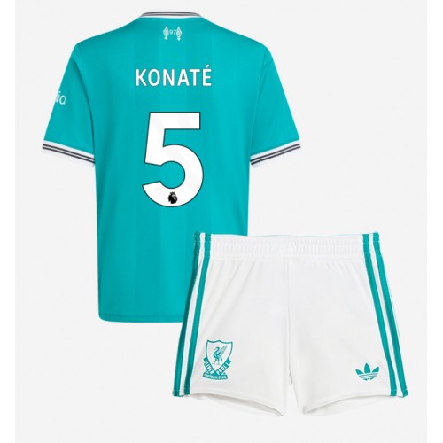 Liverpool Ibrahima Konate #5 Tredjedraktsett Barn 2025-26 Kortermet (+ Korte bukser) Liverpool Ibrahima Konate #5 Tredjedraktsett Barn 2025-26 Kortermet (+ Korte bukser)