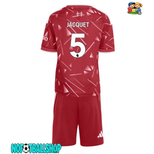 Liverpool Jeremy Jacquet #5 Hjemmedraktsett Barn 2026-27 Kortermet (+ Korte bukser) Liverpool Jeremy Jacquet #5 Hjemmedraktsett Barn 2026-27 Kortermet (+ Korte bukser)