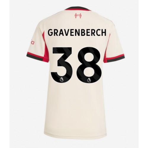 Liverpool Ryan Gravenberch #38 Borte Drakt Dame 2025-26 Kortermet Liverpool Ryan Gravenberch #38 Borte Drakt Dame 2025-26 Kortermet