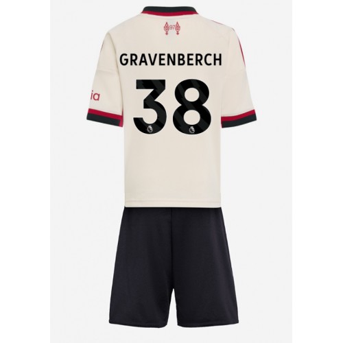 Liverpool Ryan Gravenberch #38 Bortedraktsett Barn 2025-26 Kortermet (+ Korte bukser) Liverpool Ryan Gravenberch #38 Bortedraktsett Barn 2025-26 Kortermet (+ Korte bukser)