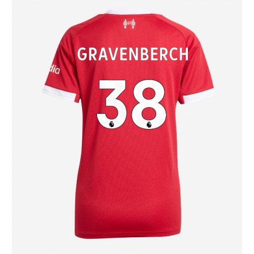 Liverpool Ryan Gravenberch #38 Hjemmedrakt Dame 2025-26 Kortermet Liverpool Ryan Gravenberch #38 Hjemmedrakt Dame 2025-26 Kortermet