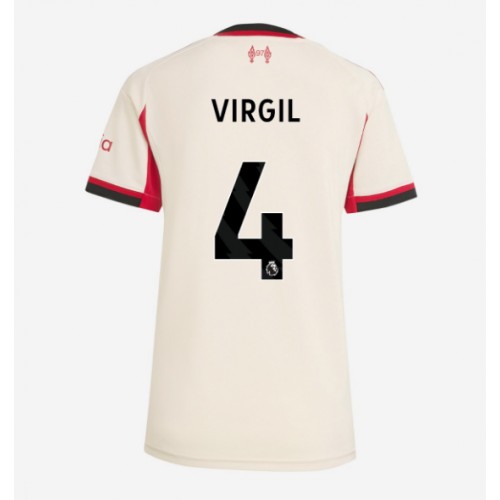 Liverpool Virgil van Dijk #4 Borte Drakt Dame 2025-26 Kortermet Liverpool Virgil van Dijk #4 Borte Drakt Dame 2025-26 Kortermet