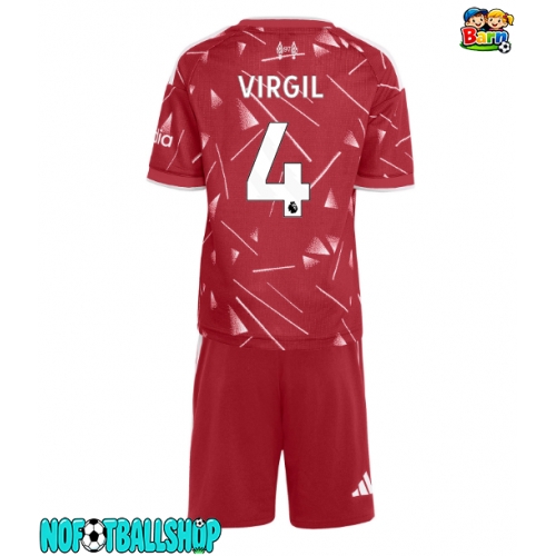 Liverpool Virgil van Dijk #4 Hjemmedraktsett Barn 2026-27 Kortermet (+ Korte bukser) Liverpool Virgil van Dijk #4 Hjemmedraktsett Barn 2026-27 Kortermet (+ Korte bukser)